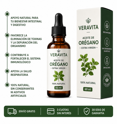Aceite de Orégano 60 ml | Veravita™