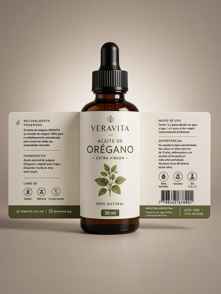 Aceite Esencial de Orégano Veravita 30 ml