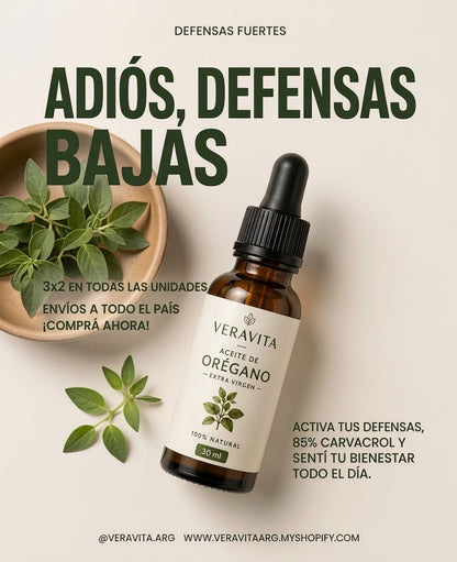 Aceite Esencial de Orégano Veravita 30 ml