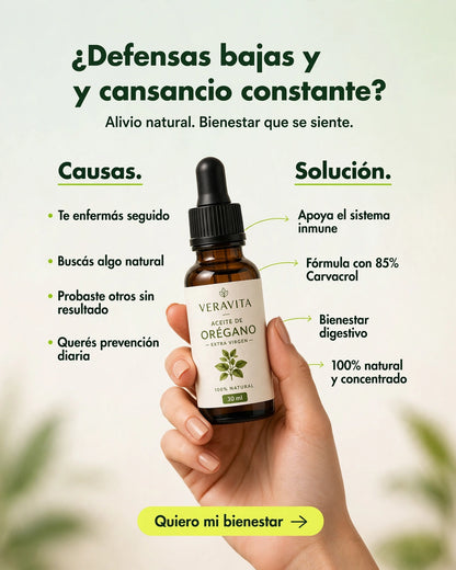 Aceite Esencial de Orégano Veravita 30 ml